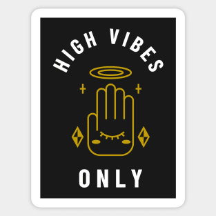 High vibes yoga lover Sticker